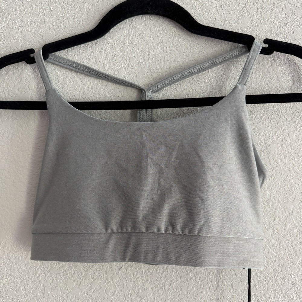 Twenty Montreal Silver gray Colorsphere Racer‎ Back Sports Bra Size XS NWT
